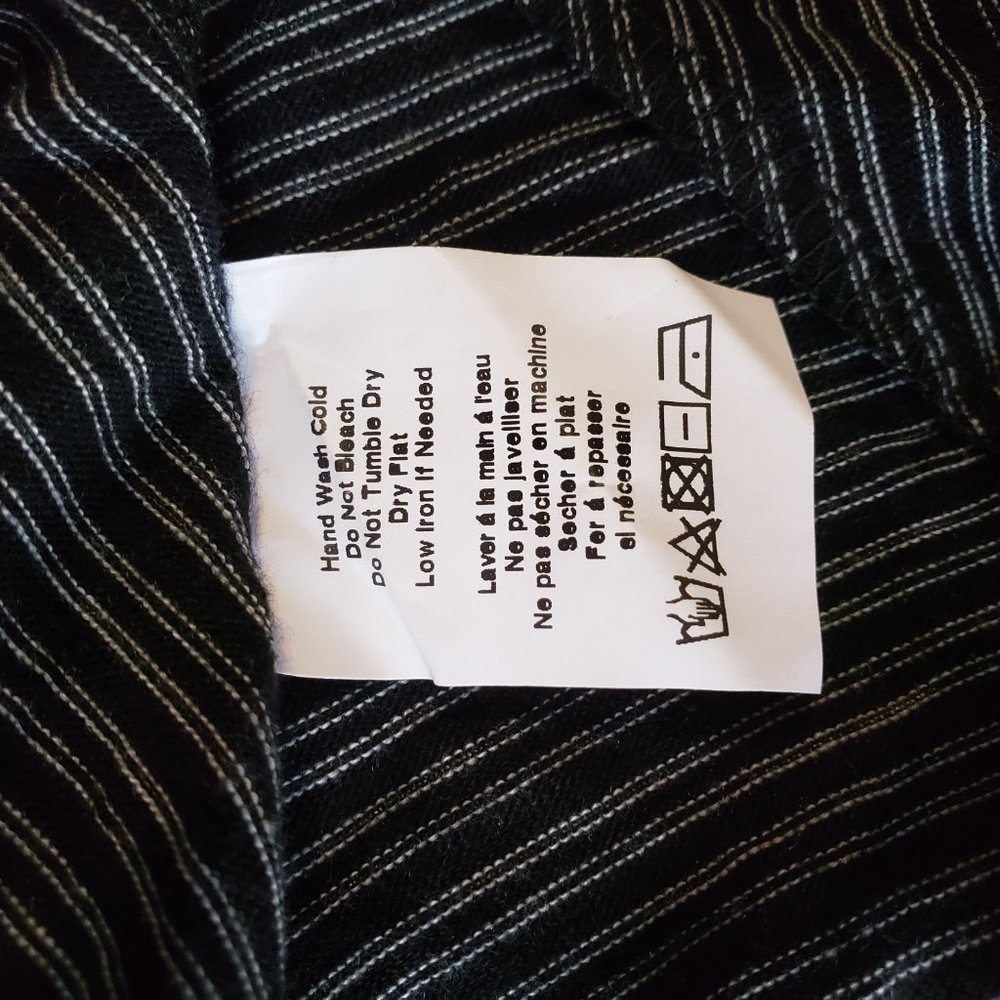 Lush Stripe Peplum Tee in black/white (S) - Picture 7 of 7